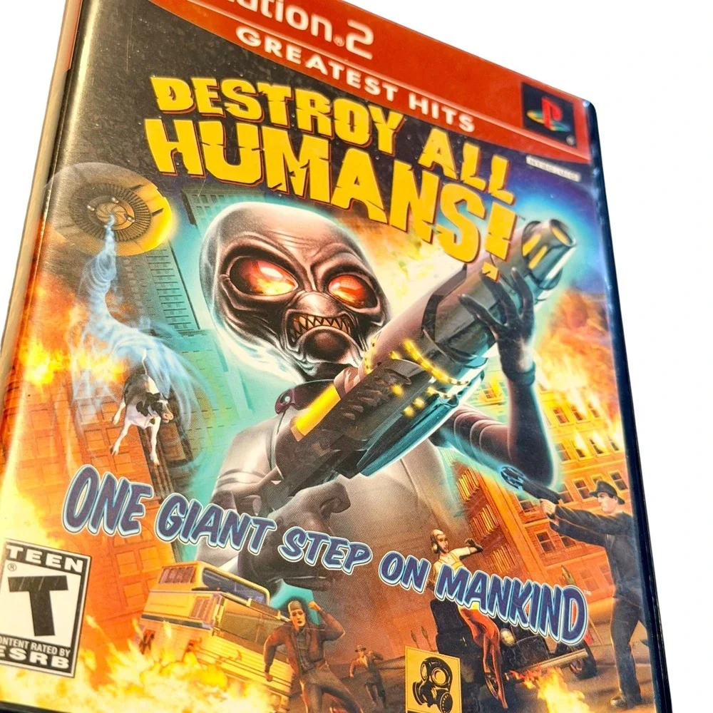THQ Destroy All Humans! PS2 Video Game Greatest Hits CIB‎ Tested Working